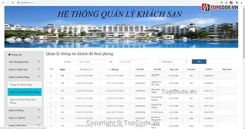 đồ án tốt nghiệp,đồ án quản lý khách sạn,full báo cáo